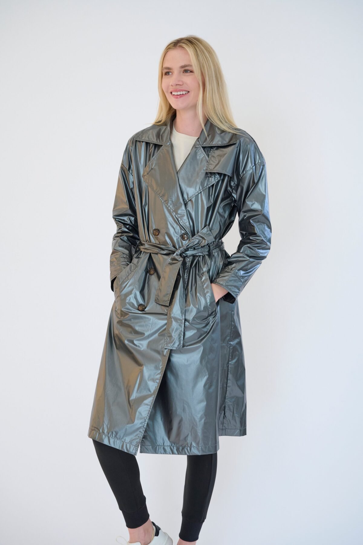 The Iridescent Trench Coat