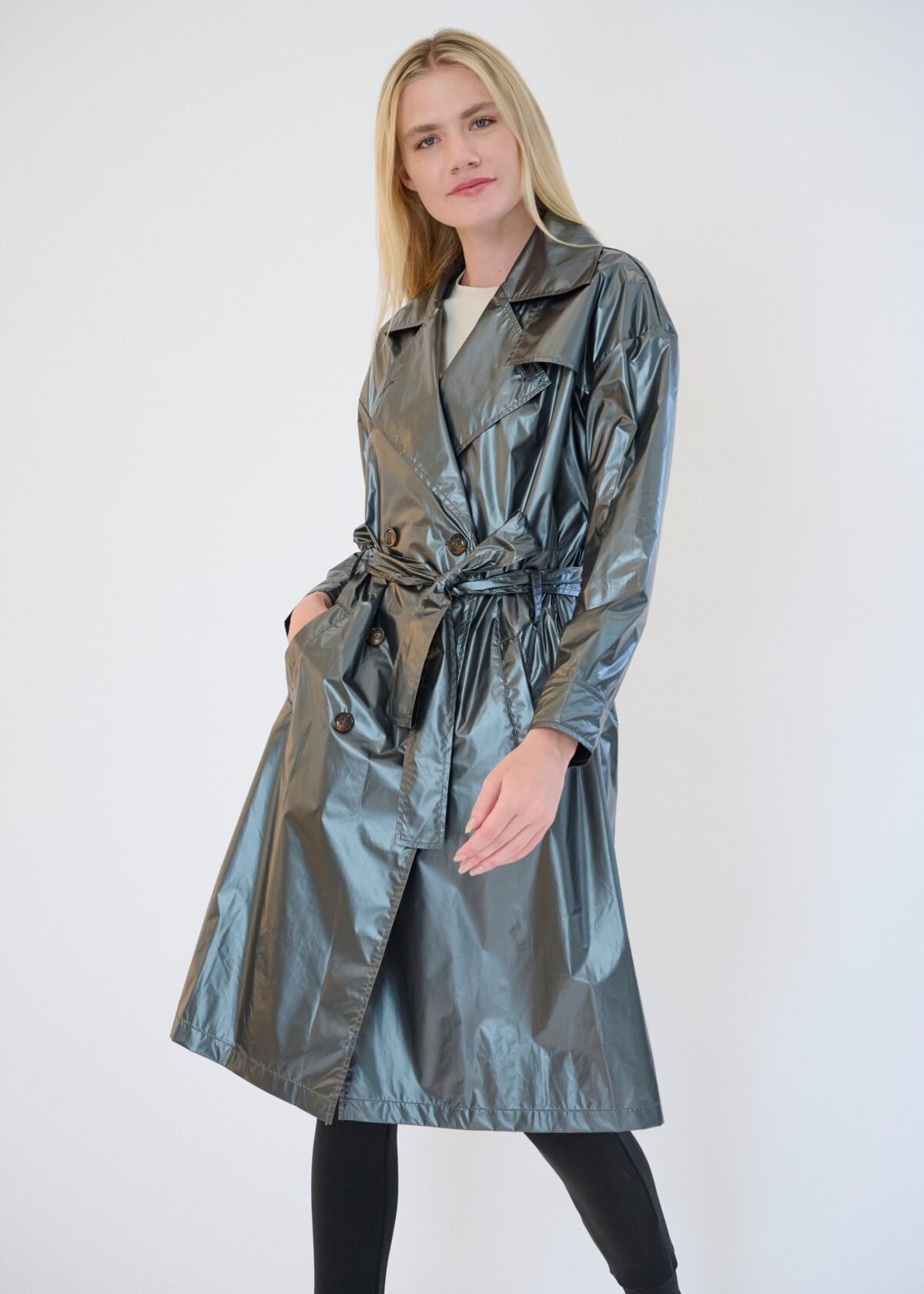 The Iridescent Trench Coat
