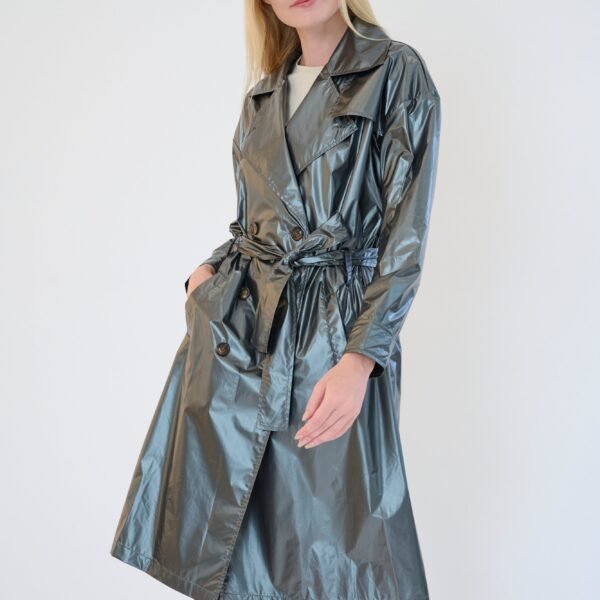 The Iridescent Trench Coat