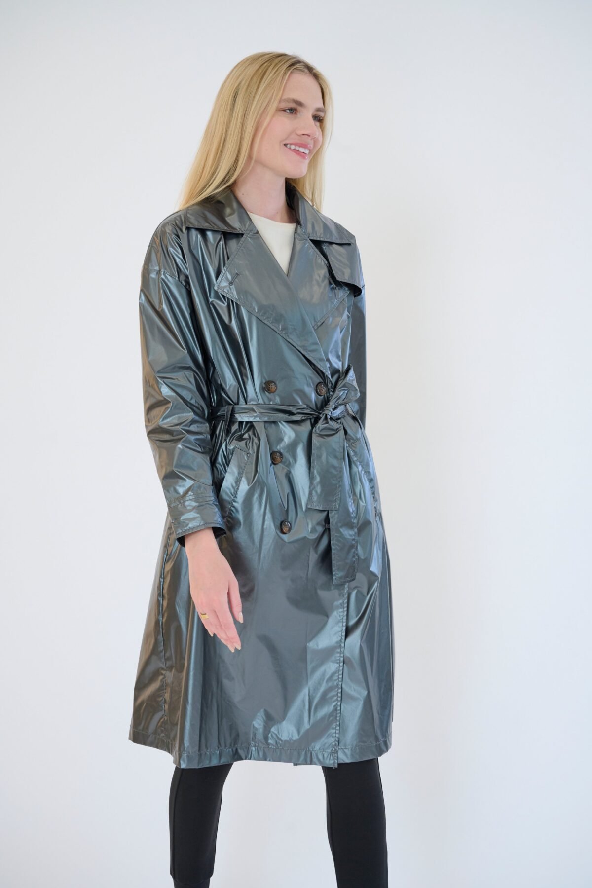 The Iridescent Trench Coat