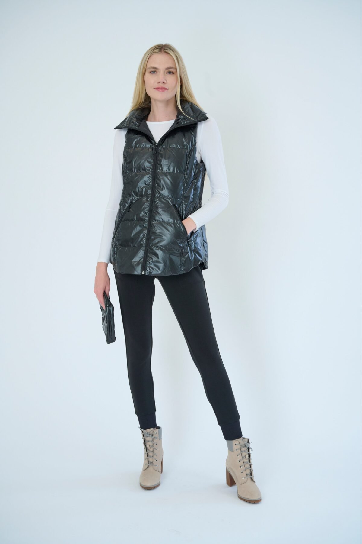 The Cosmic Metallic Down Vest