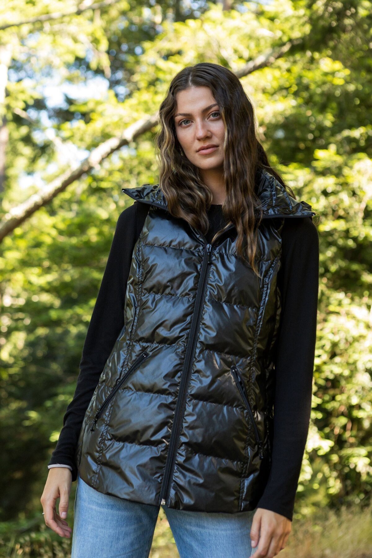 The Cosmic Metallic Down Vest