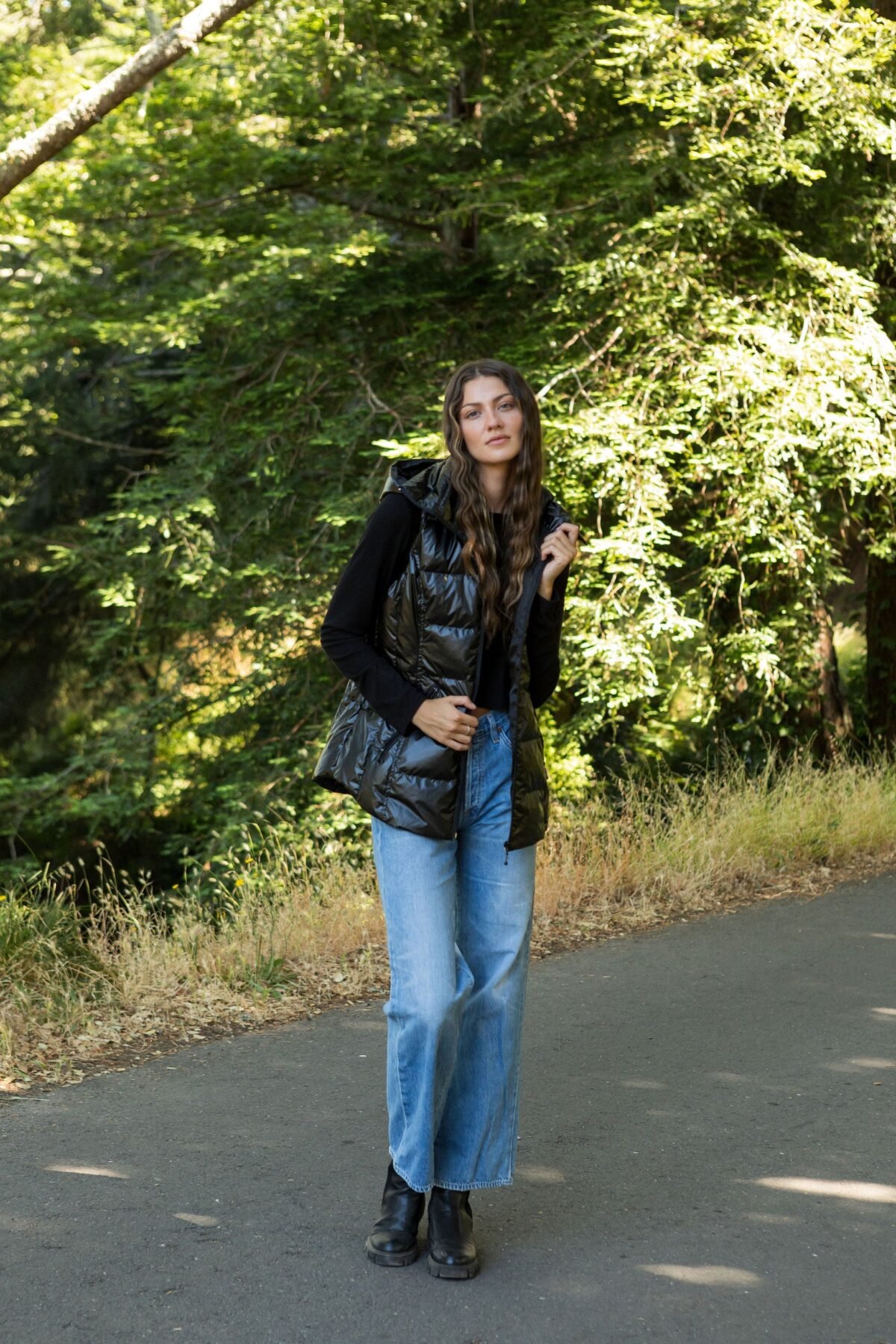 The Cosmic Metallic Down Vest