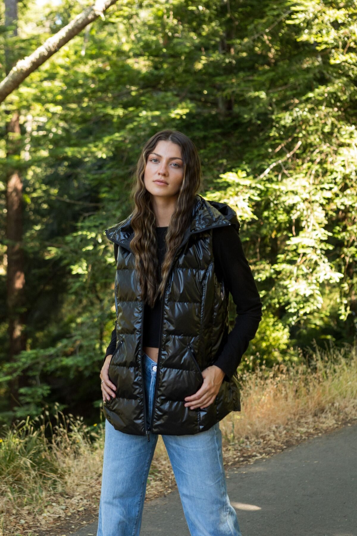 The Cosmic Metallic Down Vest