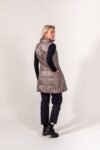 Long Metallic Nylon Down Vest