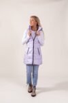 Long Metallic Nylon Down Vest